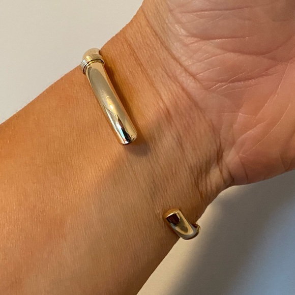 Gold Plated Cuff Bracelet - Picture 5 of 5